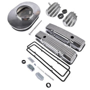 DURAFORCE Polished Valve Cover Breather PCV Valve Air Cleaner For 58-86 SBC Chevy 350 400