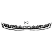 DURAFORCE Front Upper Center Lower Grille Chrome Set for Chevrolet Malibu 2014-2016