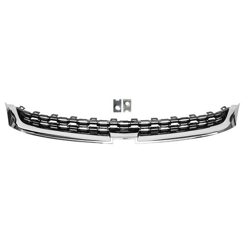 DURAFORCE Front Upper Center Lower Grille Chrome Set for Chevrolet Malibu 2014-2016