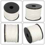 DURAFORCE 1/8 inch White Dacron Polyester Rope - 500 Foot Spool | Solid Braid