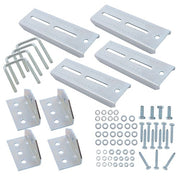 DURAFORCE (4) 8" Galvanized Swivel Top Bunk Bracket Kit with Hardware for Boat Trailer 2×3
