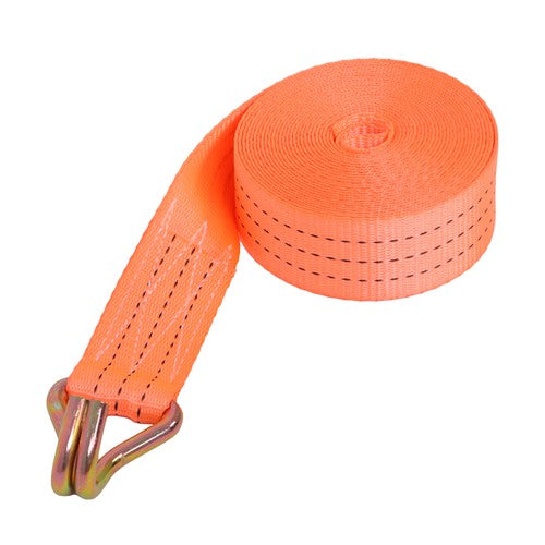 DURAFORCE 10 Pack 1.5" x 20' 4000lbs Ratchet Straps W/ J Hook Heavy Duty Orange Tie Downs