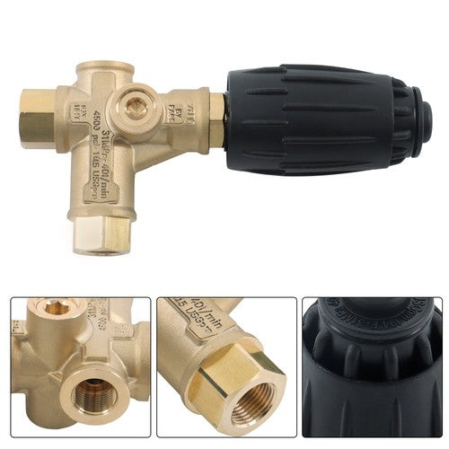 DURAFORCE Annovi Reverberi 4500 PSI Unloader Valve with Adjustable Knob VRT3-310, VRT3310