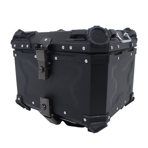 DURAFORCE 45L Motorcycle Top Box with Safety Lock Waterproof Trunk Luggage Storage Case