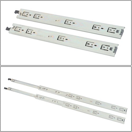 DURAFORCE 1 Pair Heavy Duty Drawer Slides 20 Inch 150lbs Capacity Side Mount Extension