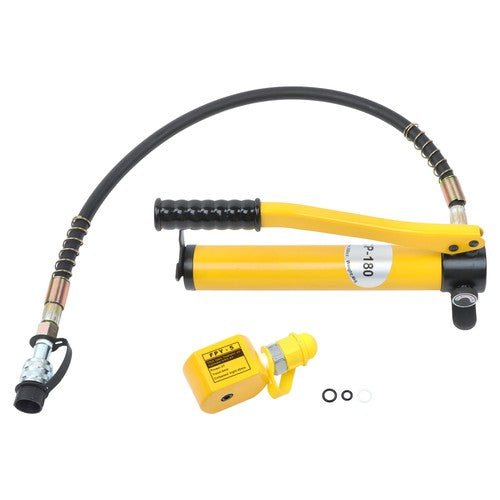 DURAFORCE 5 Ton Hydraulic Jack Power Ram Kit and CP-180 Manual Hydraulic Hand Pump