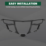 DURAFORCE BLACK FRONT BRUSH GUARD BUMPER FOR YAMAHA WOLVERINE RMAX2 / RMAX4 1000 21-24
