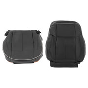 DURAFORCE NEW For Hummer H3 2006-10 Driver Seat Cover Cushion+Backrest Black Leather