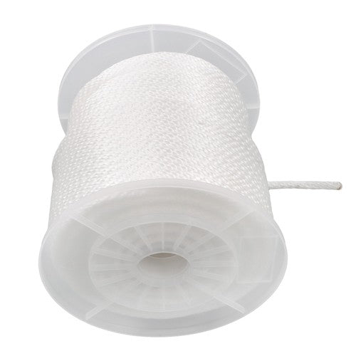 DURAFORCE 5/16 Inch 250ft White Nylon Solid Braid Rope | High UV & Abrasion Resistance