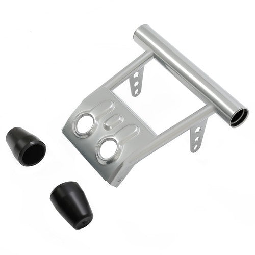 DURAFORCE Front Bumper Guard + rubber end caps For Yamaha Banshee 350 YFZ350 87-06 Silver