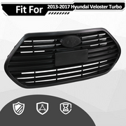 DURAFORCE 865612V510 Front Upper Grille Matte Black for Hyundai Veloster Turbo 2013-2017