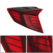 DURAFORCE Red Tail Light For Hyundai Sonata 2020-2022 Outer Lamp LH/Driver LED Rear Chrome