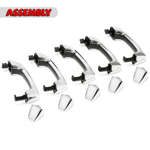 5 PCS Exterior Door Handle Assembly Replacement for Hummer H3 Alpha 06-10