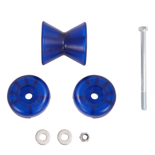 DURAFORCE Boat Trailer Winch Seat With Blue Roller and End Caps For 2" and 3" Winch Posts