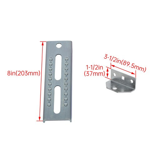 8 Inch Boat Trailer Swivel Top Bunk Board Brackets Bolster for 2 x 4 Crossmember