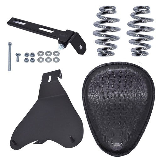 DURAFORCE NEW For Yamaha VStar 1300 1100 950 650 Black Motorcycle Bobber Solo Seat Spring