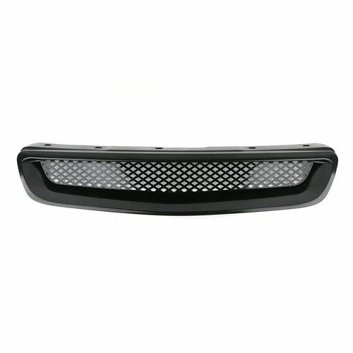 Black Mesh ABS Front Hood Grille Grill For 1996-1998 Honda Civic EJ JDM Type R