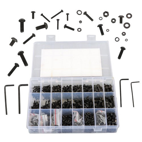 DURAFORCE 1625 Pcs M2 M3 M4 M5 Bolts and Nuts Hex Socket Head Screw Assortment Kit
