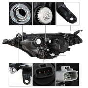 DURAFORCE Headlight For Toyota Corolla 2014-2016 Headlamps Passenger Side Clear RH Housing