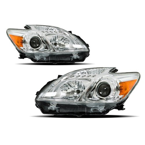 DURAFORCE Headlights Headlamps For Toyota Prius 2012-2015 Replacement Right&Left Halogen