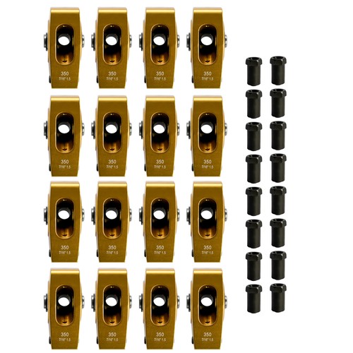 DURAFORCE Fits Chevrolet SBC 350 400 1.5 Ratio 7/16" Aluminum Full Roller Rocker Arms Set