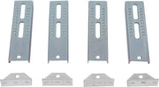 DURAFORCE (4) 10" Zinc-Plated Swivel Top Bunk Bracket Kit For 2x4 Boat Trailer Crossmember