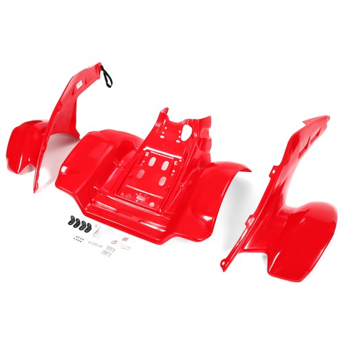 Red Front Rear Fender Set for Honda TRX 250R TRX250R 1986 1989 Plastics Kit