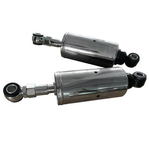 DURAFORCE Pair Rear Shock Absorbers For Harley Softail Models 1989-1999 Adjustable Silver