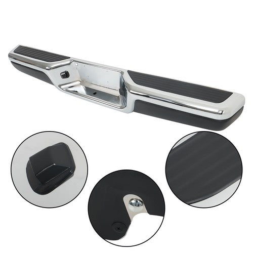 DURAFORCE Rear Step Bumper Assembly Chrome Steel Fit For 1997-2003 2004 Dodge Dakota