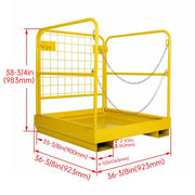 DURAFORCE Forklift Safety Cage Work Platform Basket 36x36 Construction 1200lbs for Aerial