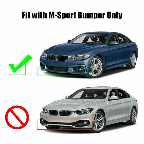 DURAFORCE Front Bumper Fog Light Grill For 2014-20 BMW 4 Series F32 428i 430i 440i M Sport
