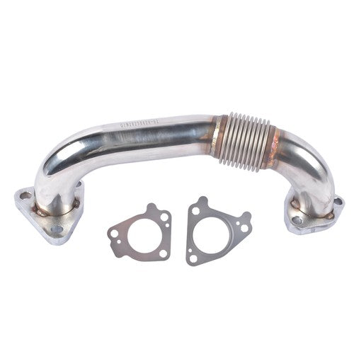 DURAFORCE Driver Side Exhaust Up Pipe for GMC Sierra Chevy Silverado LB7 LLY LMM 2001-2016