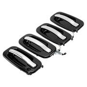 DURAFORCE 4Pcs Painted Outside Door Handles W/O Keyhole For Silverado Tahoe Sierra 99-06
