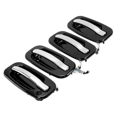 DURAFORCE 4Pcs Painted Outside Door Handles W/O Keyhole For Silverado Tahoe Sierra 99-06