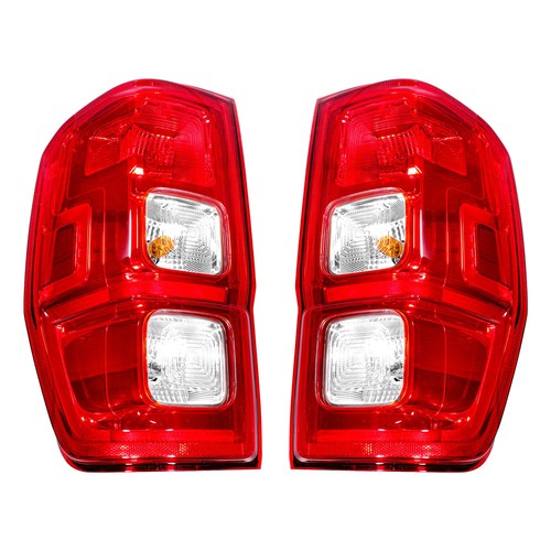 DURAFORCE Tail Light Left+Right Side Halogen Rear For Ford Ranger XL 2019 2020-2022 Chrome