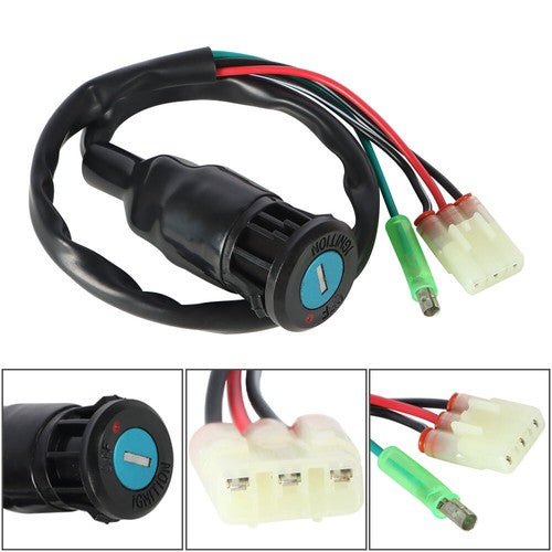 DURAFORCE Ignition Key Switch Fits For Honda Recon 250 TRX250TM TRX250TE 2002-2019 USA NEW