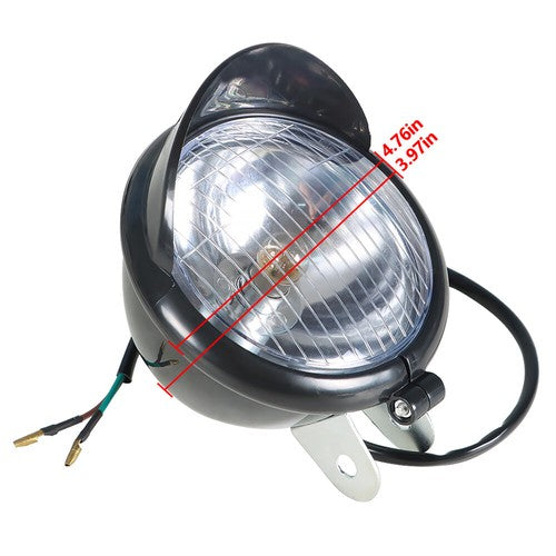DURAFORCE Black Motorcycle Passing Driving Spot Fog Lamp w/ Turn Signal Lights For