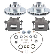 DURAFORCE For Chevy C10 Suburban Base Truck Front Disc Brake Conversion Kit 6 Lug Wheels