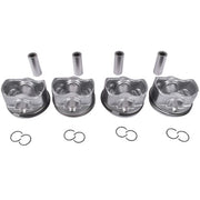 DURAFORCE 4 x Pistons +Pins For 2013-2014 Hyundai Sonata Fe 2.0T 2.0L Sonata 23410-2G400