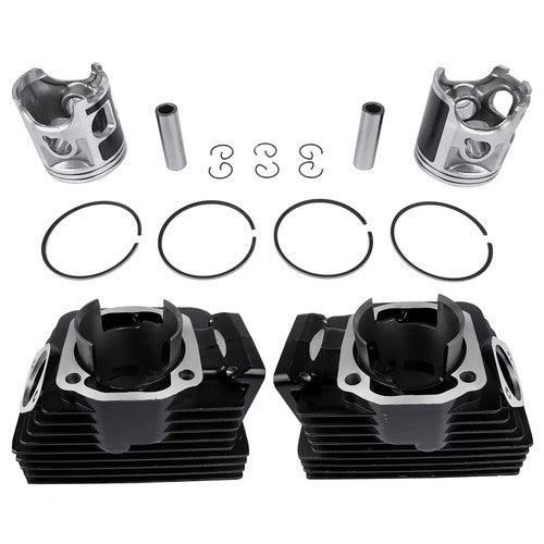 DURAFORCE Cylinder Replacement Kit w/ Pistons Rings Wrist Pins for Yamaha RD350 1973-1975