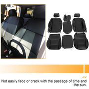 DURAFORCE For 14-2018 Chevy Silverado LT DOUBLE Cab Full Set Seat Cover Black Replacement