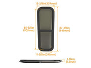 DURAFORCE RV Window 12" W x 36" H For Cargo Trailer Vertical Slider W/ Trim & Screen