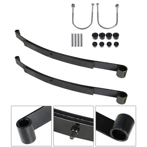 DURAFORCE Heavy Duty Rear 2 Leaf Spring Kit With Bushing & Sleeves For EZGO RXV Golf Cart