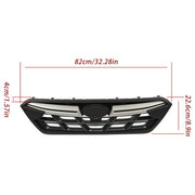 DURAFORCE Compatible For SUBARU Crosstrek 2021-2023 Plastic Front Bumper Upper Grille BLK