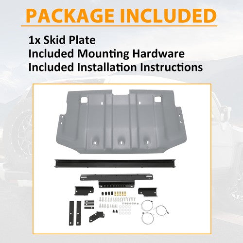 Rear Engine Skid Plate Aluminum Powder Coated for Toyota Fj Cruiser 2007-2013