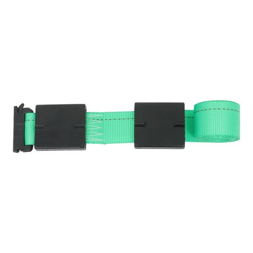 DURAFORCE Heavy Duty E Track System 2 Ratchet Straps 4 Wheel Chocks Mounting Kit Green