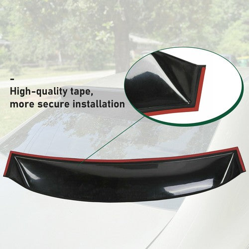 DURAFORCE For 2006-2015 13 14 Honda Civic 4DR Rear Window Roof Spoiler Visor Vent Wing ABS