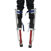 DURAFORCE Aluminum Drywall Adjustable Height Stilts Tool For Painter Taping Red 24"-40"