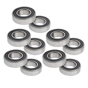 DURAFORCE 10Pcs 1641-2RS Deep Groove Ball Bearings 1In Inner Dia 2In OD 9/16In Bore Sealed