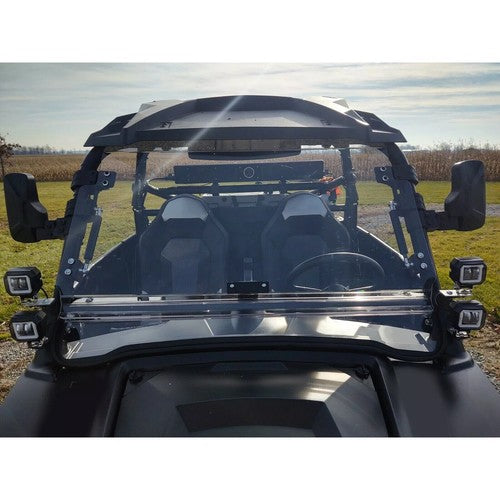 Clear Windshield Flip for Polaris RZR 800 570 RZR XP 900 XP 4 800 900 11-14